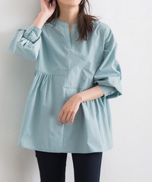 Pierrot | アシンメトリーギャザー切り替えブラウス(シャツ/ブラウス)