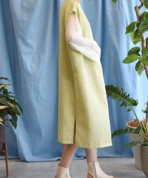 Alley by w closet（アリーバイダブルクローゼット）の「【Alley】【SETUP対応】おとなロングジレ（ベスト・レディース・モカ/キャメル/アイボリー/グリーン・FREE）」の19枚目の写真