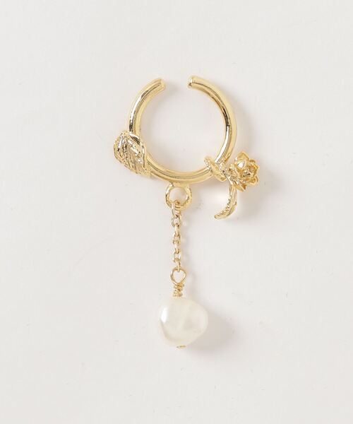 rehacer（レアセル）の「rehacer Rose Tear Drop Ear Cuff Made in Japan / ローズ ティアドロップ イヤーカフ メイドインジャパン（イヤー