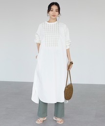 CRAFT STANDARD BOUTIQUE | 刺繍シャツワンピース　＊◆(シャツワンピース)