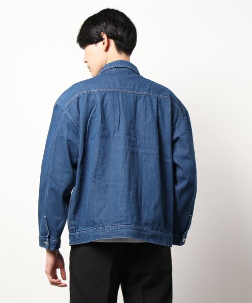 BACK NUMBER（バックナンバー）の「【BACK NUMBER】ビッグシルエットＧジャン（デニムジャケット・メンズ・オフホワイト/ブルー/ダークインディゴブルー・M/L/XL）」の4枚目の写真