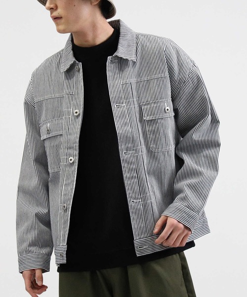 BACK NUMBER（バックナンバー）の「【BACK NUMBER】ビッグシルエットＧジャン（デニムジャケット・メンズ・オフホワイト/ブルー/ダークインディゴブルー・M/L/XL）」の2枚目の写真