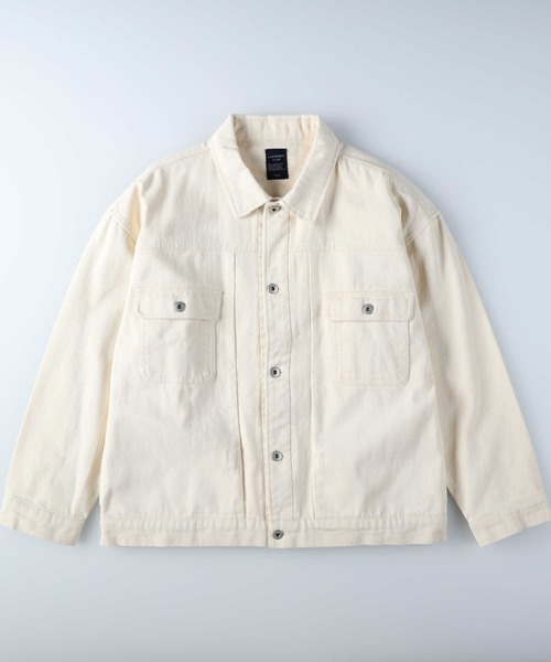 BACK NUMBER（バックナンバー）の「【BACK NUMBER】ビッグシルエットＧジャン（デニムジャケット・メンズ・オフホワイト/ブルー/ダークインディゴブルー・M/L/XL）」の17枚目の写真