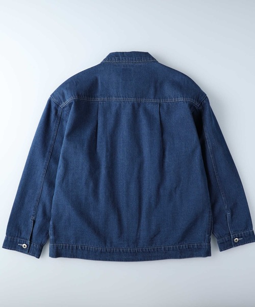 BACK NUMBER（バックナンバー）の「【BACK NUMBER】ビッグシルエットＧジャン（デニムジャケット・メンズ・オフホワイト/ブルー/ダークインディゴブルー・M/L/XL）」の20枚目の写真