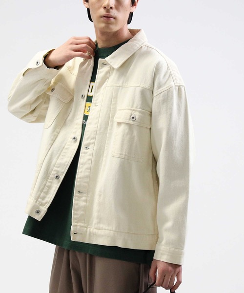 BACK NUMBER（バックナンバー）の「【BACK NUMBER】ビッグシルエットＧジャン（デニムジャケット・メンズ・オフホワイト/ブルー/ダークインディゴブルー・M/L/XL）」の8枚目の写真