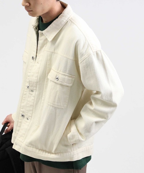 BACK NUMBER（バックナンバー）の「【BACK NUMBER】ビッグシルエットＧジャン（デニムジャケット・メンズ・オフホワイト/ブルー/ダークインディゴブルー・M/L/XL）」の9枚目の写真