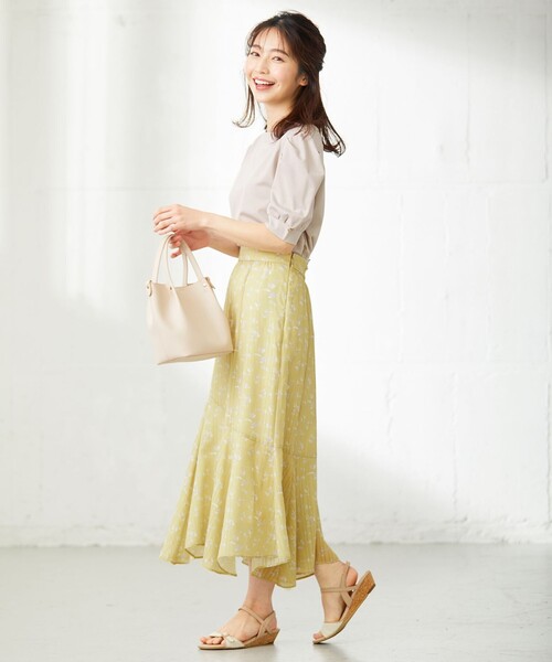 ANY SIS（エニィスィス）の「レーヨンナイロンポンチクルーネック カットソー（Tシャツ/カットソー・レディース・ライラック系/ネイビー系/ピンク系/ベージュ系・2）」の8枚目の写真