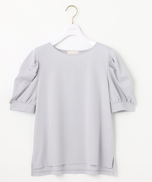 ANY SIS（エニィスィス）の「レーヨンナイロンポンチクルーネック カットソー（Tシャツ/カットソー・レディース・ライラック系/ネイビー系/ピンク系/ベージュ系・2）」の13枚目の写真