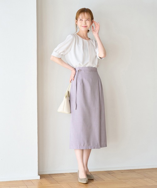 新品✨PLAIN PEOPLE ラップスカート ベルト付 リネン ロング丈 新品✨PLAIN PEOPLE ラップスカート ベルト付 リネン ロング丈 【公式