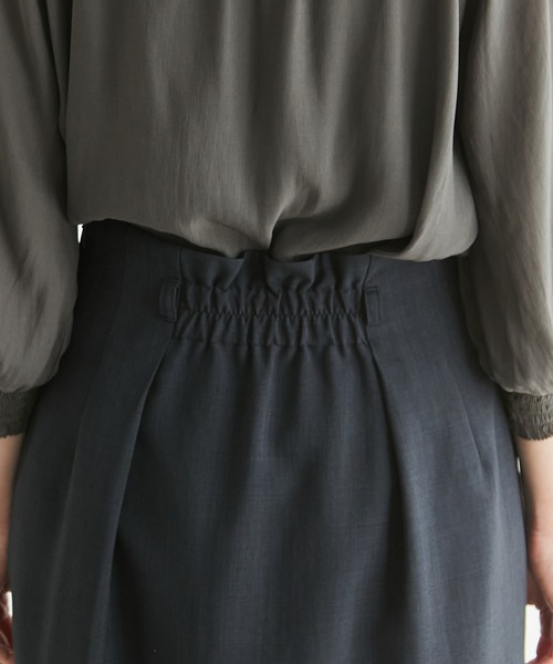 ROPE' PICNIC(ロペピクニック)の「【着丈が選べる/着丈長め】リネンライクラップスカート(スカート・レディース・ベージュ/ネイビー/サックスブルー/ラベンダー・40/38/36)」の20枚目の写真