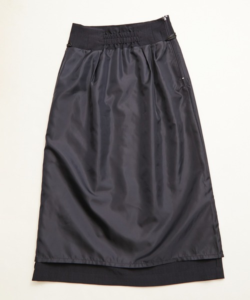 ROPE' PICNIC(ロペピクニック)の「【着丈が選べる/着丈長め】リネンライクラップスカート(スカート・レディース・ベージュ/ネイビー/サックスブルー/ラベンダー・40/38/36)」の17枚目の写真