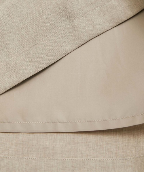 ROPE' PICNIC(ロペピクニック)の「【着丈が選べる/着丈長め】リネンライクラップスカート(スカート・レディース・ベージュ/ネイビー/サックスブルー/ラベンダー・40/38/36)」の15枚目の写真