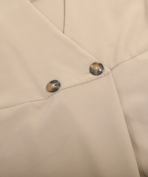 SUGAR BISKET(シュガービスケット)の「ラップ風オールインワン(サロペット/オーバーオール・レディース・グリーン/ダークブラウン/オレンジ/オリーブ/コーラルピンク/ブラック/ブラウン/ベージュ・M/L)」の17枚目の写真