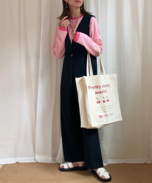 BEIGE オールインワン セール】ラップ風オールインワン（サロペット/オーバーオール