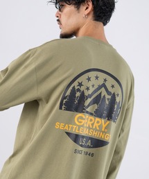 Tシャツ/カットソー（グリーン・カーキ/緑色系・ブランドロゴ