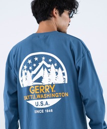 GERRY（ジェリー）の「【GERRY】別注 プリント/ワンポイント 刺しゅう 長袖Tシャツ（Tシャツ/カットソー）」