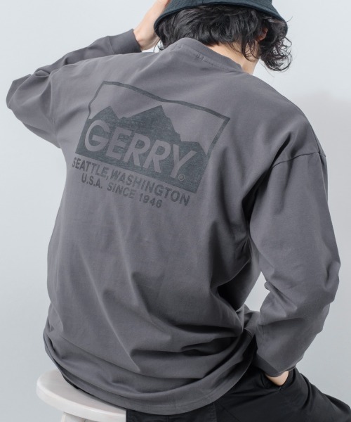 【GERRY】別注プリント長袖Tシャツ