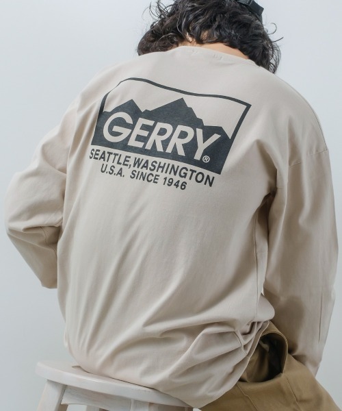 【GERRY】別注プリント長袖Tシャツ