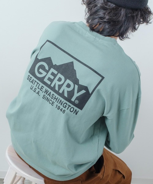 【GERRY】別注プリント長袖Tシャツ