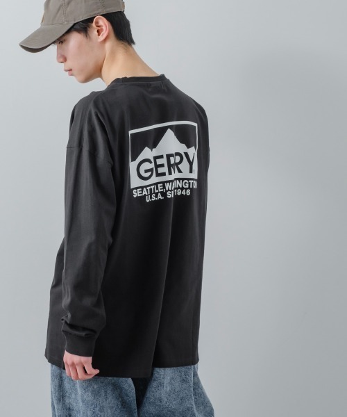 【GERRY】別注プリント長袖Tシャツ