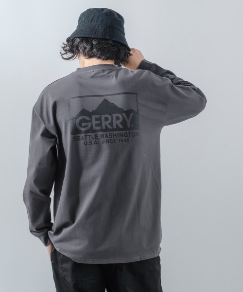 【GERRY】別注プリント長袖Tシャツ