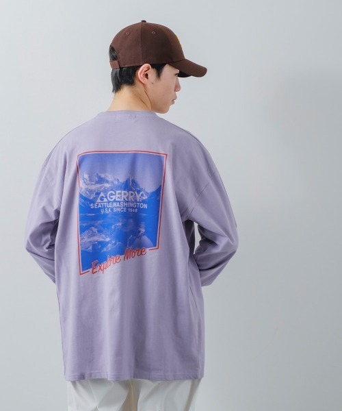 【GERRY】別注プリント長袖Tシャツ