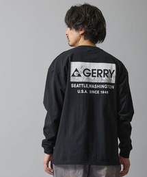 GERRY（ジェリー）の「【GERRY】別注 プリント ワンポイント 刺しゅう 長袖Tシャツ（Tシャツ/カットソー）」