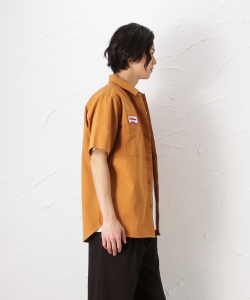Dickies(ディッキーズ)の「Dickies ディッキーズ ワッペンワークシャツ(シャツ/ブラウス・メンズ・ブラック/オレンジ/グリーン/アイボリー・M/L/XL)」の13枚目の写真