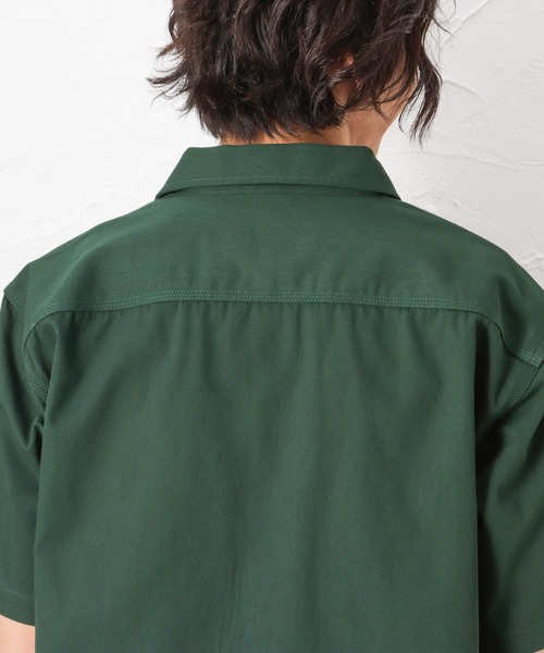 Dickies(ディッキーズ)の「Dickies ディッキーズ ワッペンワークシャツ(シャツ/ブラウス・メンズ・ブラック/オレンジ/グリーン/アイボリー・M/L/XL)」の22枚目の写真