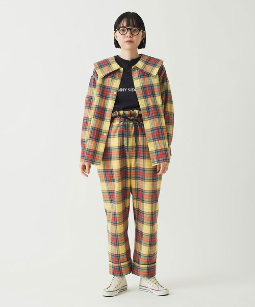 I am I in fact...（アイアムアイインファクト）の「●Pajamas check big BL（シャツ/ブラウス・レディース・イエロー/ブルー/レッド・FREE）」の17枚目の写真