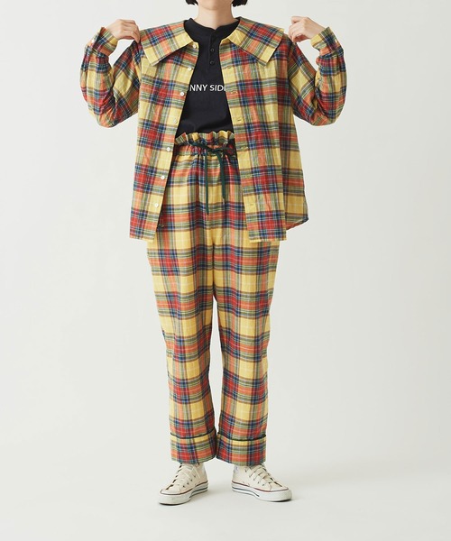I am I in fact...（アイアムアイインファクト）の「●Pajamas check big BL（シャツ/ブラウス・レディース・イエロー/ブルー/レッド・FREE）」の18枚目の写真