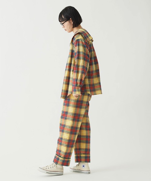 I am I in fact...（アイアムアイインファクト）の「●Pajamas check big BL（シャツ/ブラウス・レディース・イエロー/ブルー/レッド・FREE）」の22枚目の写真