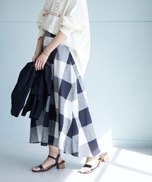 CRAFT STANDARD BOUTIQUE | リネンブレンドロングスカート　＊◆(スカート)