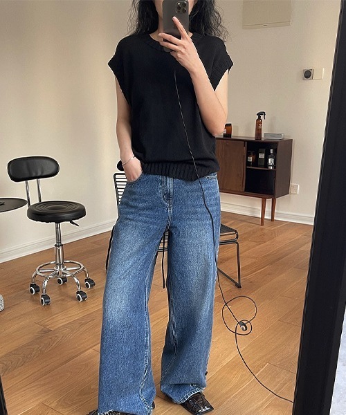chuclla(チュクラ)の「【chuclla】【2022/SS】Lace up back sleeveless knit chw22s086(ニット/セーター・レディース・ベージュ/ブラック・FREE)」の19枚目の写真