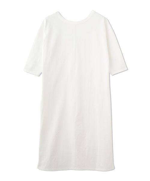 n.a.s(ナス)の「【n.a.s】前後2WAYサイドスリット7部袖ロングTシャツ(ワンピース・レディース・ホワイト/ブラック/カーキ・FREE)」の17枚目の写真