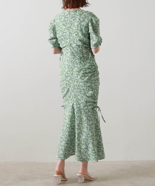 Cheek（チーク）の「ドロストギャザーワンピース（ワンピース・レディース・オレンジ/グリーン・MEDIUM）」の16枚目の写真