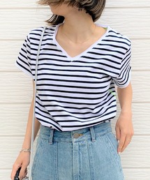 Q | デイリー半袖ボーダーT(Tシャツ/カットソー)