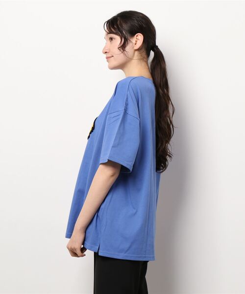 SpRay（スプレイ）の「トラさがらＢＩＧＴシャツ（Tシャツ/カットソー・レディース・ブラック/オフホワイト/オレンジ/ブルー・FREE）」の6枚目の写真