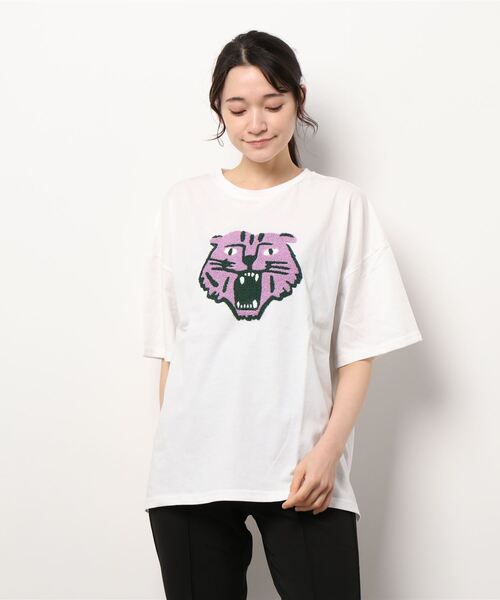あちゃちゅむ　トラBigTシャツ あちゃちゅむ トラBigTシャツ あちゃちゅむ トラBigTシャツ AHCAHCUM