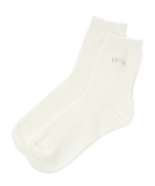 repipi armario(レピピ アルマリオ)の「アーチロゴソックス(ソックス/靴下・キッズ・ホワイト/ベージュ/ブラック系その他/グレー/ピンク系その他/パープル系その他/グリーン系その他/イエロー系その他/ブルー系その他/その他6/グリーン・FREE)」の2枚目の写真