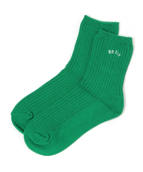 repipi armario(レピピ アルマリオ)の「アーチロゴソックス(ソックス/靴下・キッズ・ホワイト/ベージュ/ブラック系その他/グレー/ピンク系その他/パープル系その他/グリーン系その他/イエロー系その他/ブルー系その他/その他6/グリーン・FREE)」の1枚目の写真