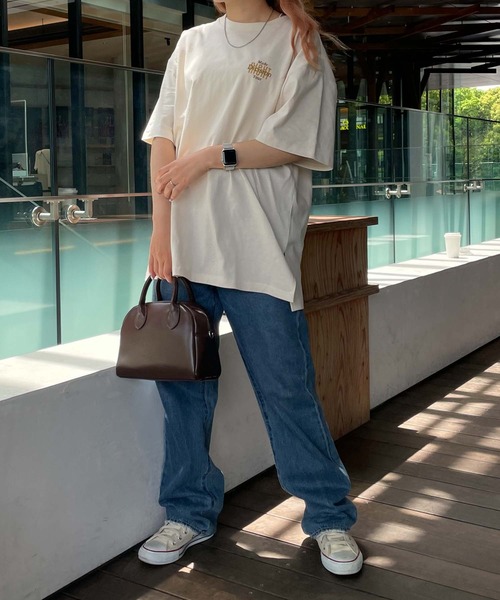 WEGO（ウィゴー）の「WEGO/アソートグラフィックBIGT（Tシャツ/カットソー・レディース・スミクロ/ホワイト/ターコイズブルー/ホワイト系その他/その他1/グリーン/オフホワイト/レッド・MEDIUM/SMALL）」の20枚目の写真