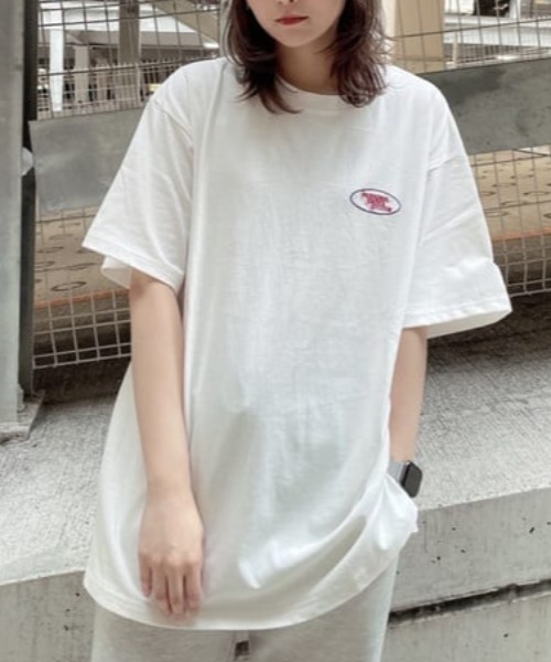 WEGO（ウィゴー）の「WEGO/アソートグラフィックBIGT（Tシャツ/カットソー・レディース・スミクロ/ホワイト/ターコイズブルー/ホワイト系その他/その他1/グリーン/オフホワイト/レッド・MEDIUM/SMALL）」の21枚目の写真