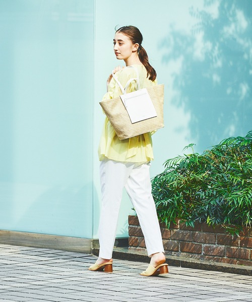 LOWELL things（ロウェル　シングス）の「●【WEB限定】メッシュトートBAG（トートバッグ・レディース・ブラウン/ホワイト/グリーン・フリー）」の10枚目の写真