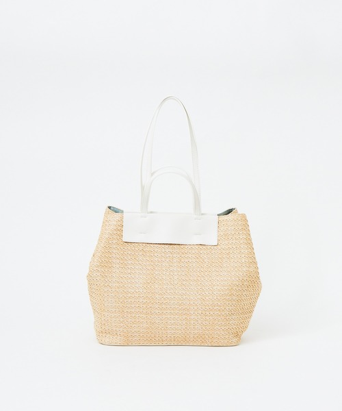 LOWELL things（ロウェル　シングス）の「●【WEB限定】メッシュトートBAG（トートバッグ・レディース・ブラウン/ホワイト/グリーン・フリー）」の7枚目の写真