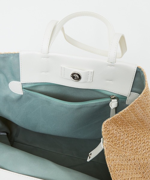 LOWELL things（ロウェル　シングス）の「●【WEB限定】メッシュトートBAG（トートバッグ・レディース・ブラウン/ホワイト/グリーン・フリー）」の20枚目の写真