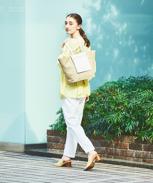 LOWELL things（ロウェル　シングス）の「●【WEB限定】メッシュトートBAG（トートバッグ・レディース・ブラウン/ホワイト/グリーン・フリー）」の12枚目の写真