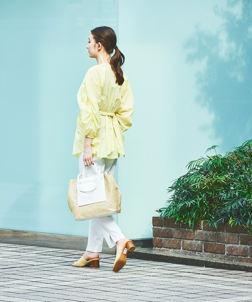 LOWELL things（ロウェル　シングス）の「●【WEB限定】メッシュトートBAG（トートバッグ・レディース・ブラウン/ホワイト/グリーン・フリー）」の9枚目の写真