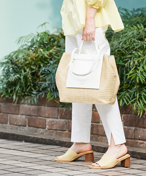 LOWELL things（ロウェル　シングス）の「●【WEB限定】メッシュトートBAG（トートバッグ・レディース・ブラウン/ホワイト/グリーン・フリー）」の21枚目の写真