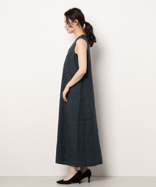 agnes b.（アニエスベー）の「UAF9 ROBE リネンロングワンピース